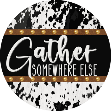 Cow Door Hanger Gather Dco-01373-Dh 18’ Round Wood